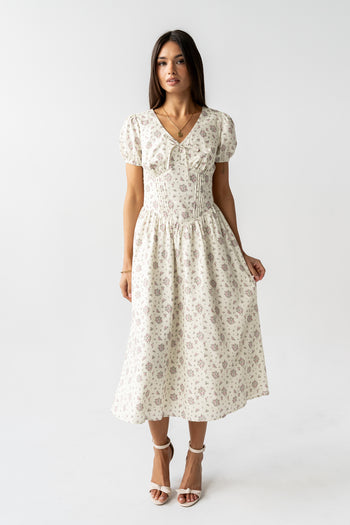 Trish Floral Midi Dress