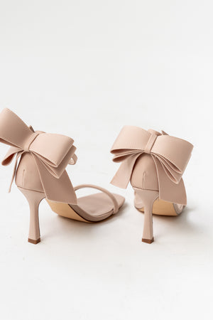Marcel Bow Heels in Beige