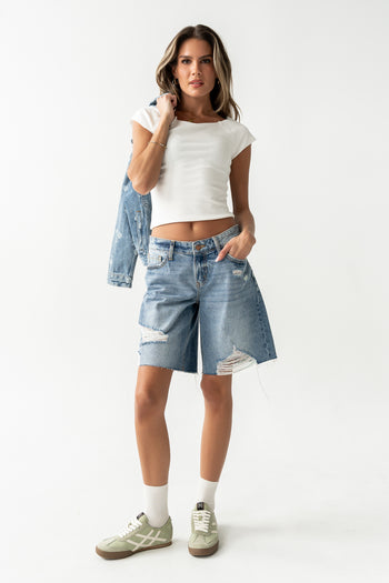 Lennox Knit Top in White