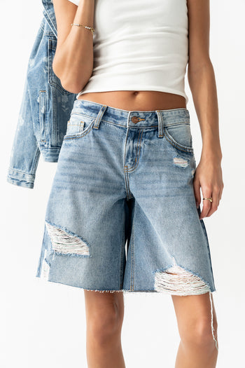 Winston Distressed Bermuda Shorts