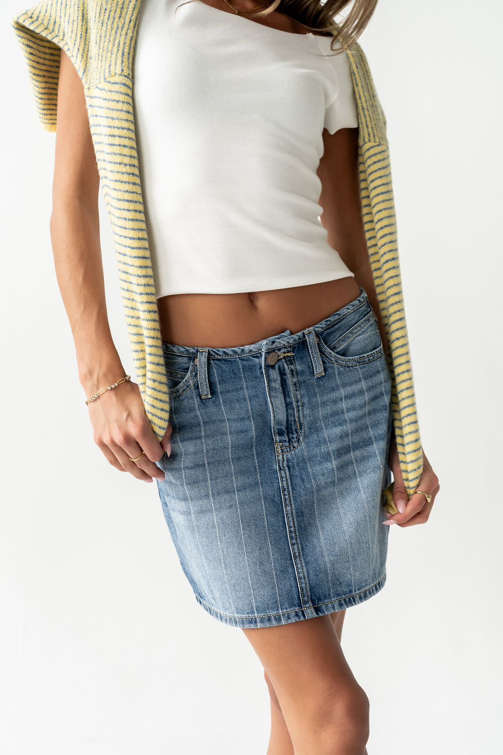 Lennox Knit Top in White