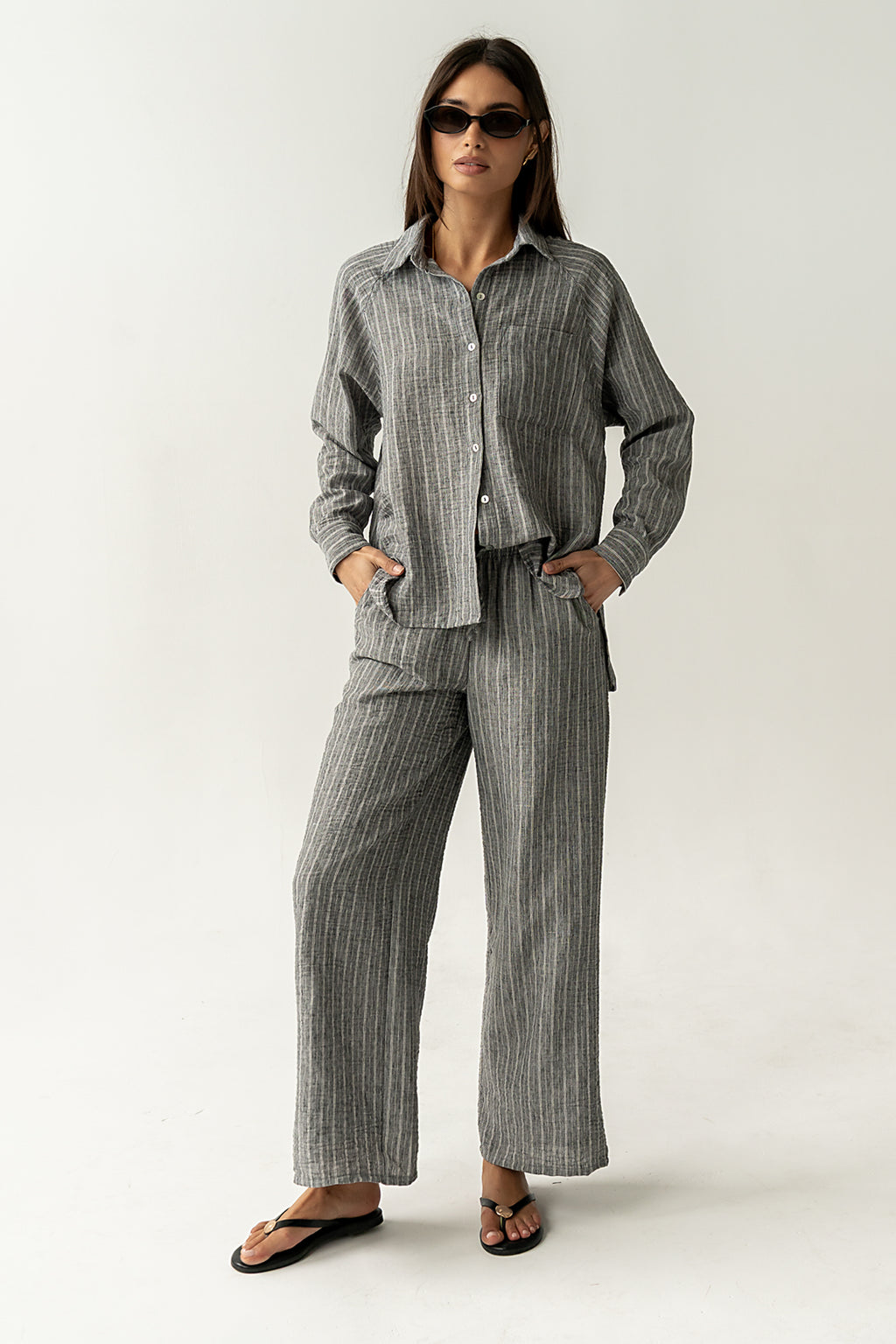 Conner Wide Leg Pants in Black