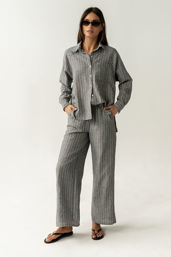 Conner Wide Leg Pants in Black