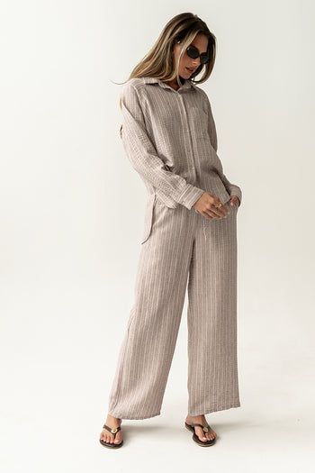 Conner Wide Leg Pants in Mocha
