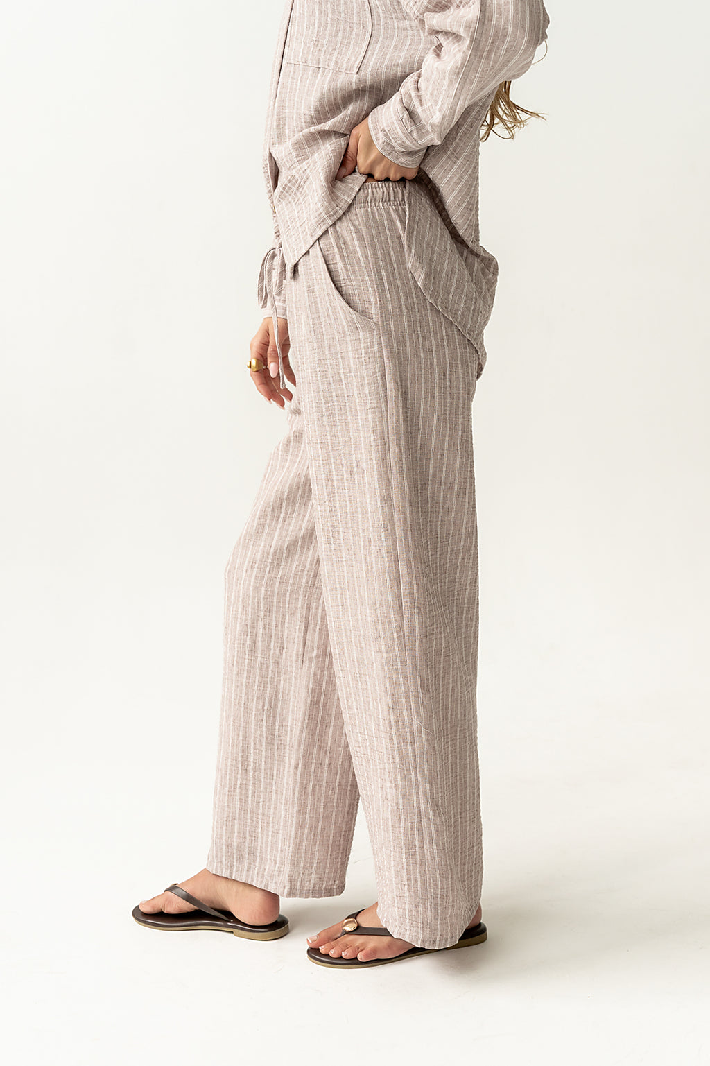 Conner Wide Leg Pants in Mocha