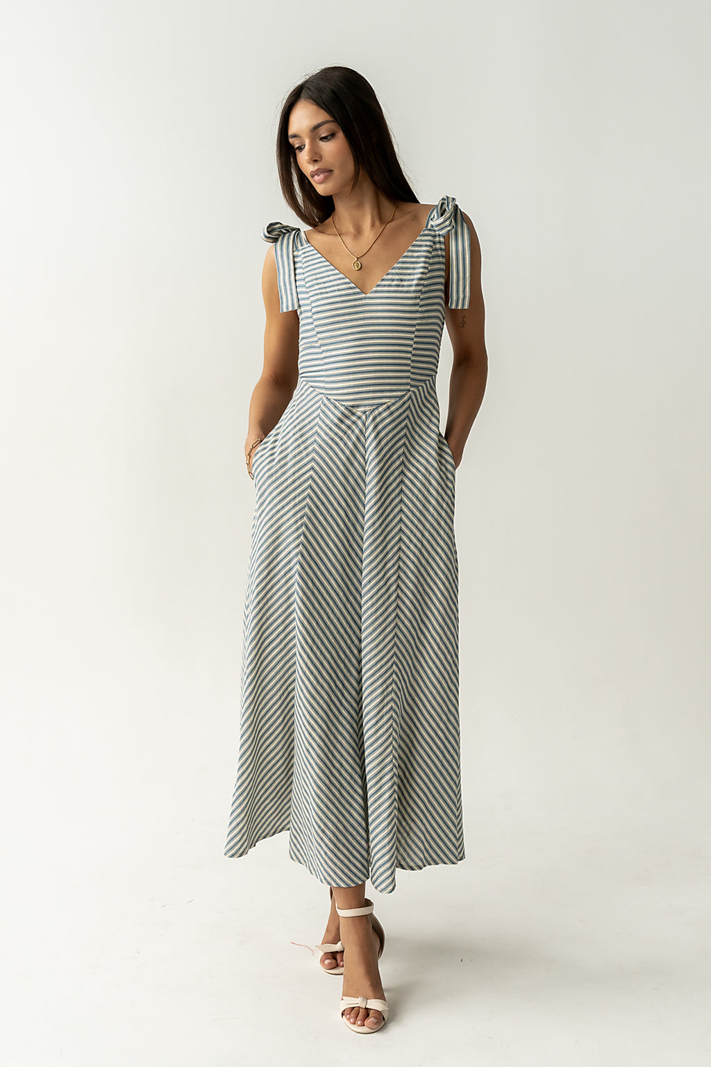 Michelle Striped Maxi Dress