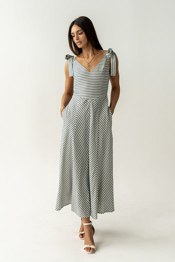 Michelle Striped Maxi Dress