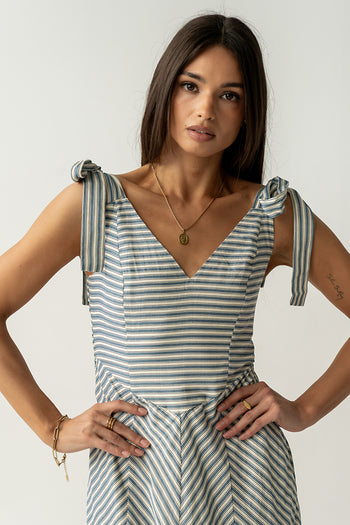 Michelle Striped Maxi Dress