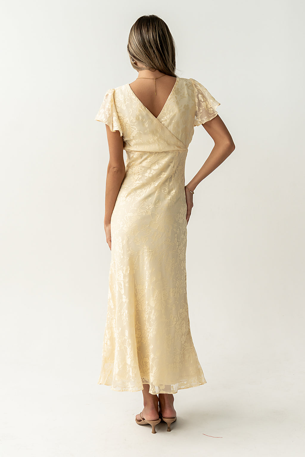 Ashtin Floral Maxi Dress in Yellow