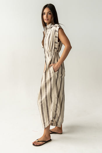 Maggie Striped Parachute Jumpsuit