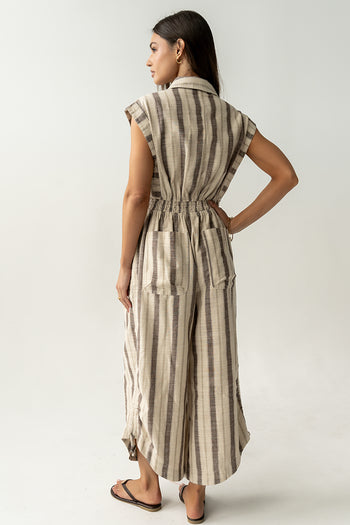 Maggie Striped Parachute Jumpsuit