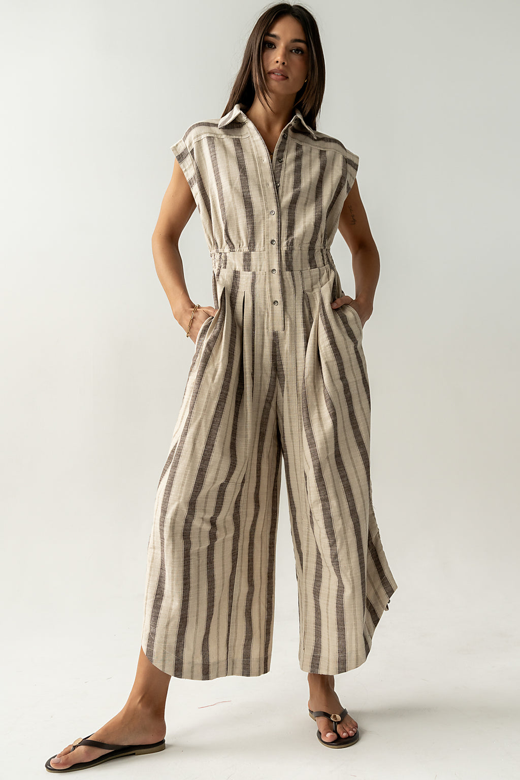 Maggie Striped Parachute Jumpsuit
