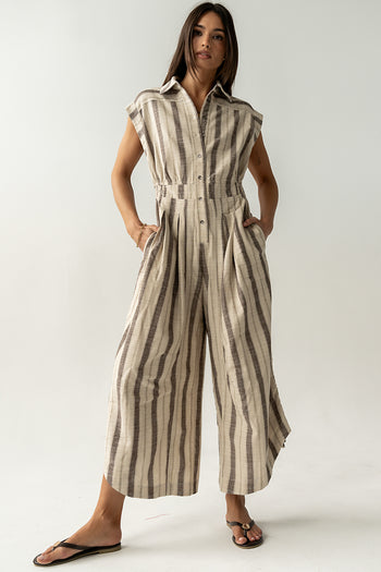 Maggie Striped Parachute Jumpsuit