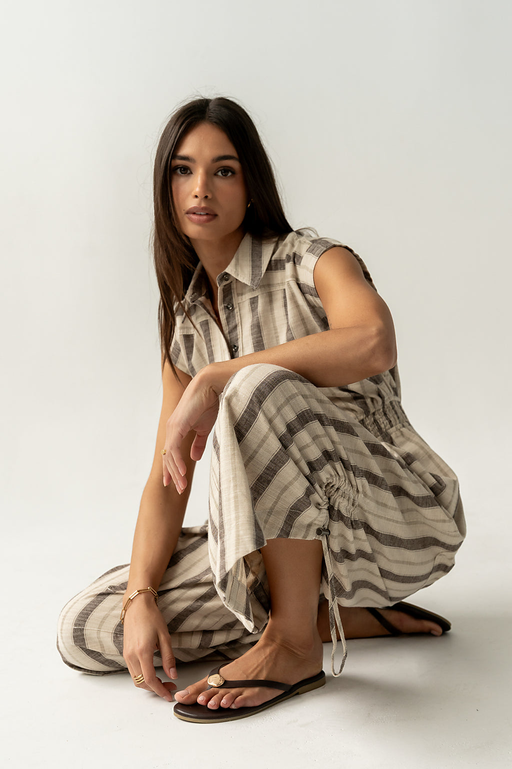 Maggie Striped Parachute Jumpsuit