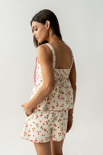 Casey Cherry Tank Top