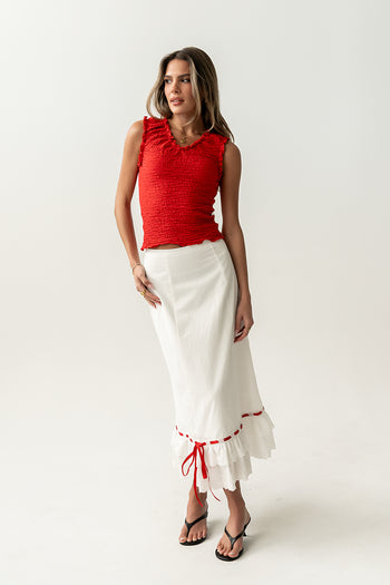Harlow Embroidered Maxi Skirt
