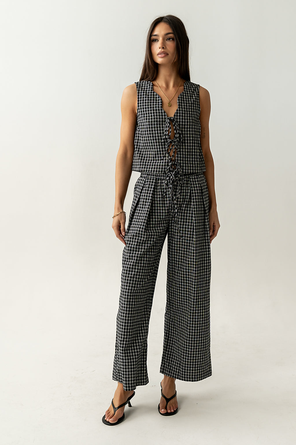 Lea Plaid Vest