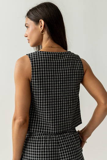 Lea Plaid Vest
