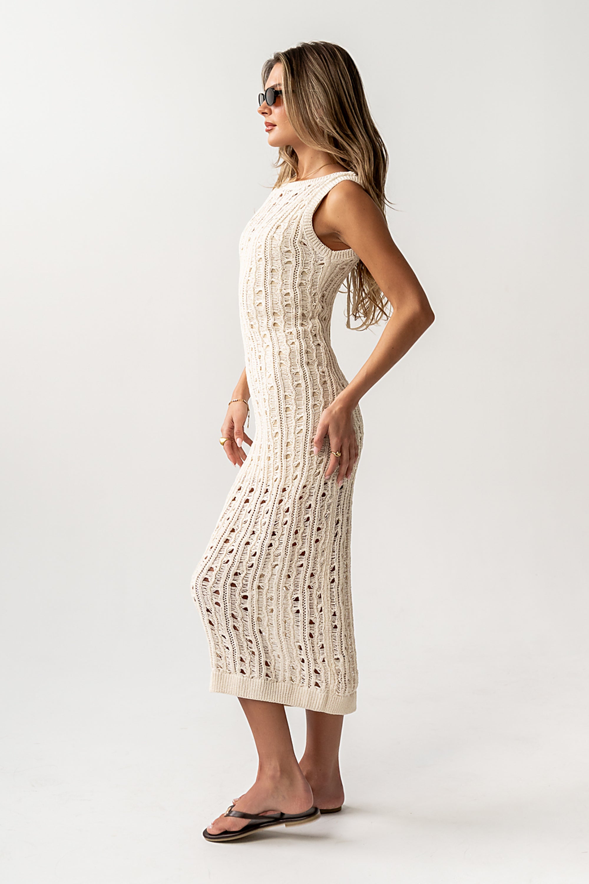 Karol Cover Up Maxi Dress M / Cream