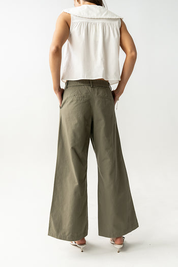 Jannah Wide Leg Pants in Olive