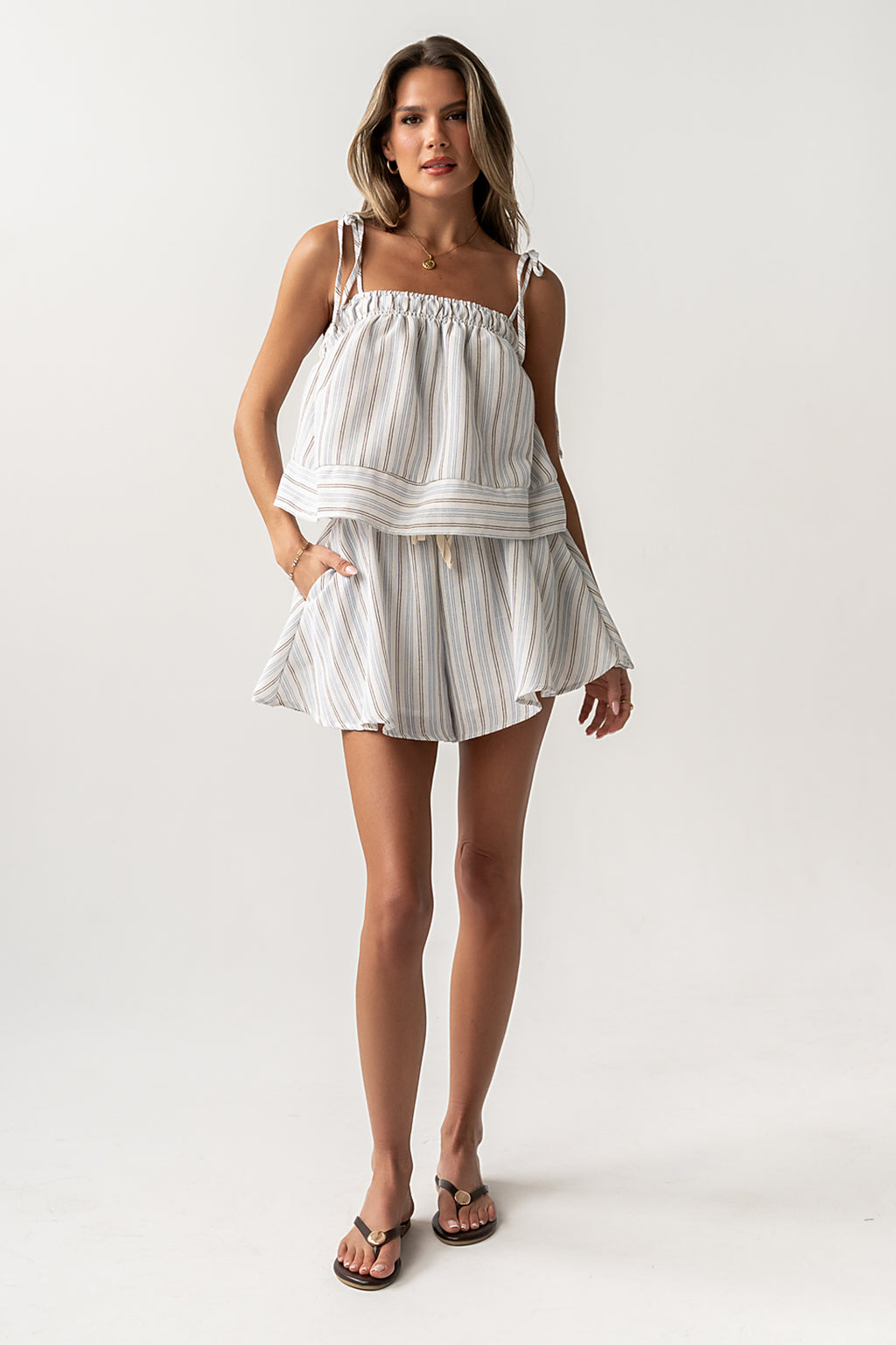 Harlie Striped Shorts