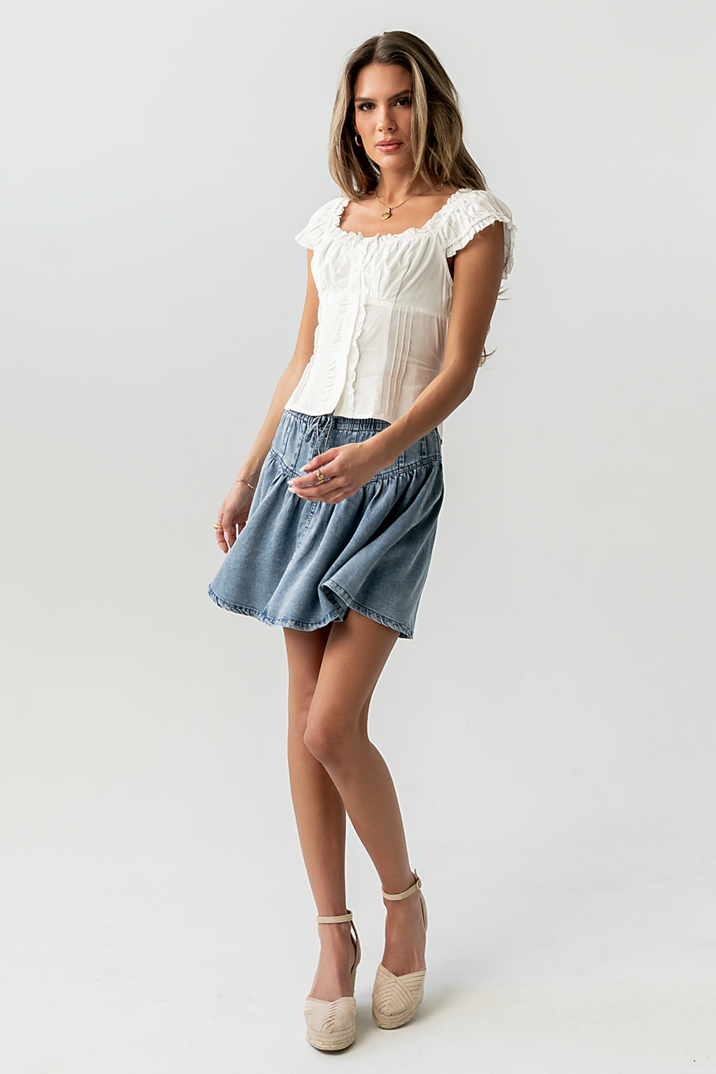 Briana Button Up Top