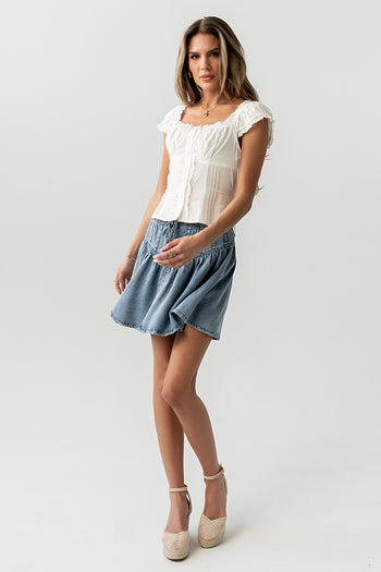 Briana Button Up Top