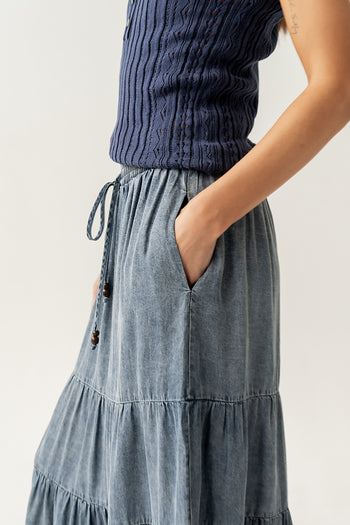 Manoella Tiered Maxi Skirt