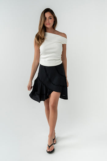 Tammy Polka Dot Mini Skirt