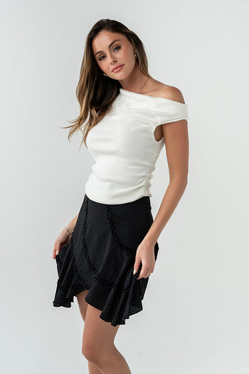 Tammy Polka Dot Mini Skirt
