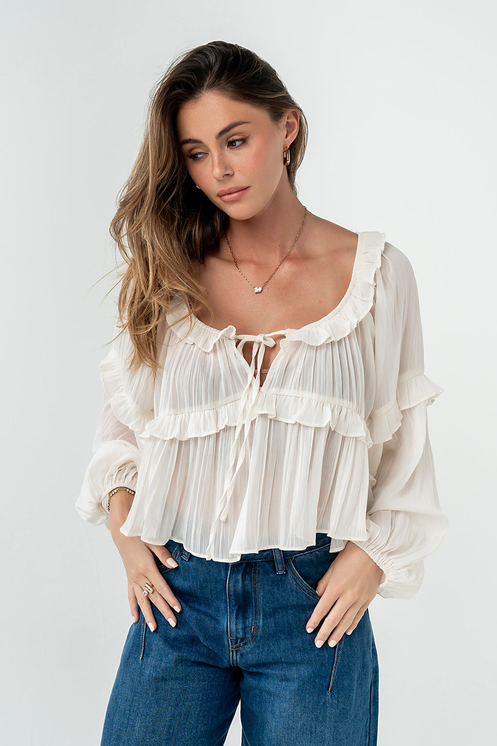 Mina Sheer Blouse
