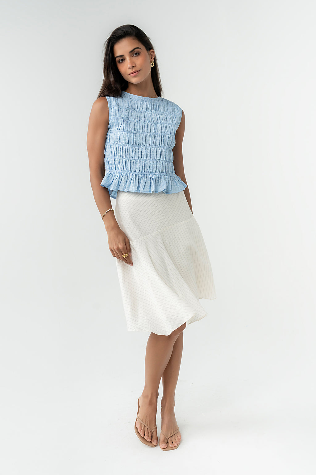 Laury Striped Mini Skirt