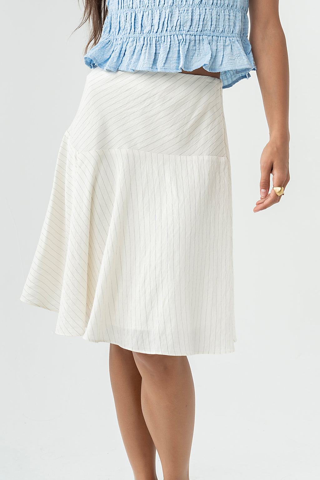 Laury Striped Mini Skirt