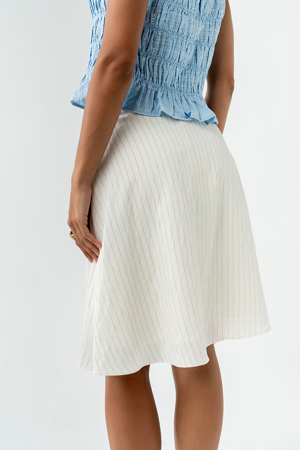 Laury Striped Mini Skirt