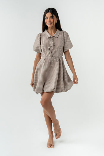 Marta Striped Bubble Dress