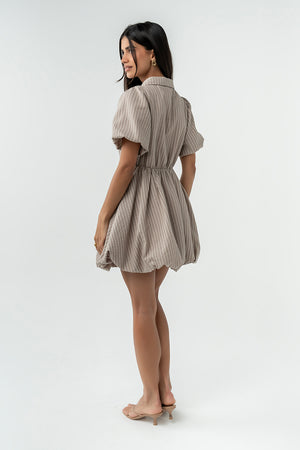 Marta Striped Bubble Dress