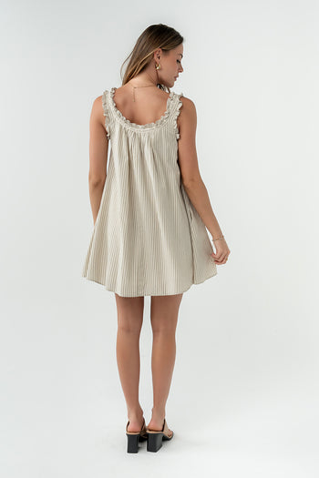 Calliope Striped Baby Doll Dress