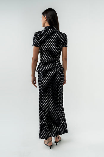 Malia Polka Dot Maxi Skirt