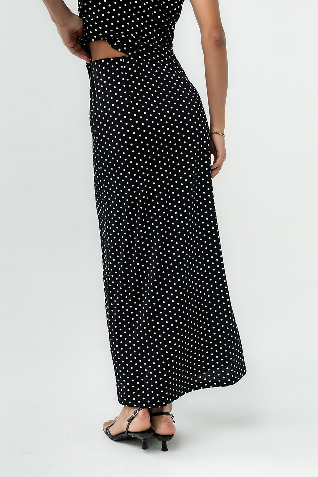 Malia Polka Dot Maxi Skirt