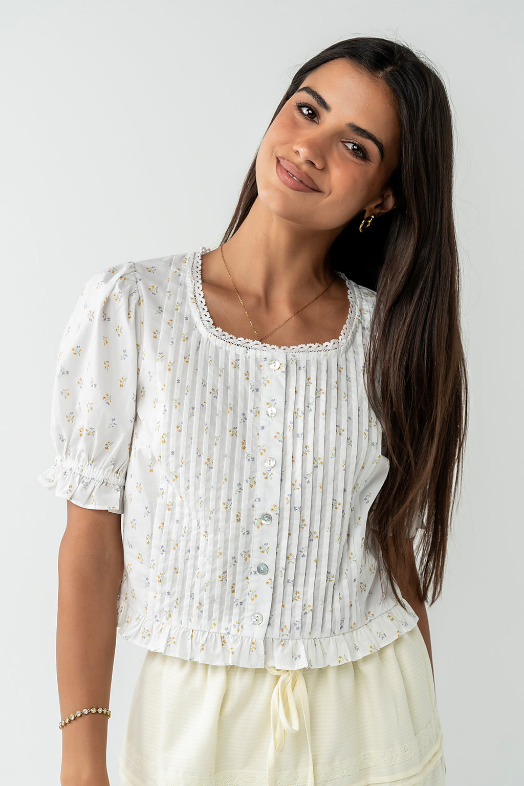 Tracie Floral Blouse in Multi