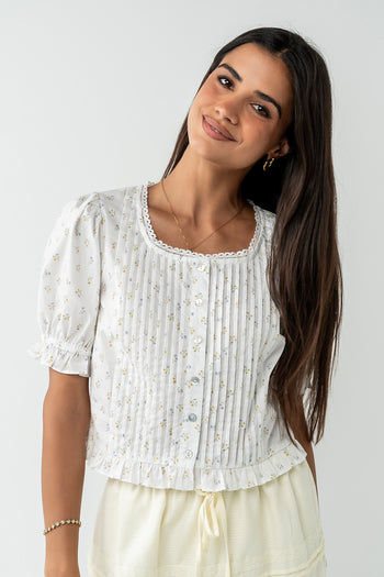 Tracie Floral Blouse in Multi