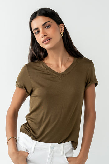 Ollie Top in Olive