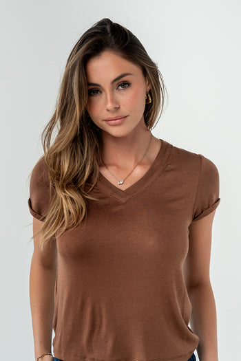 Ollie Top in Brown