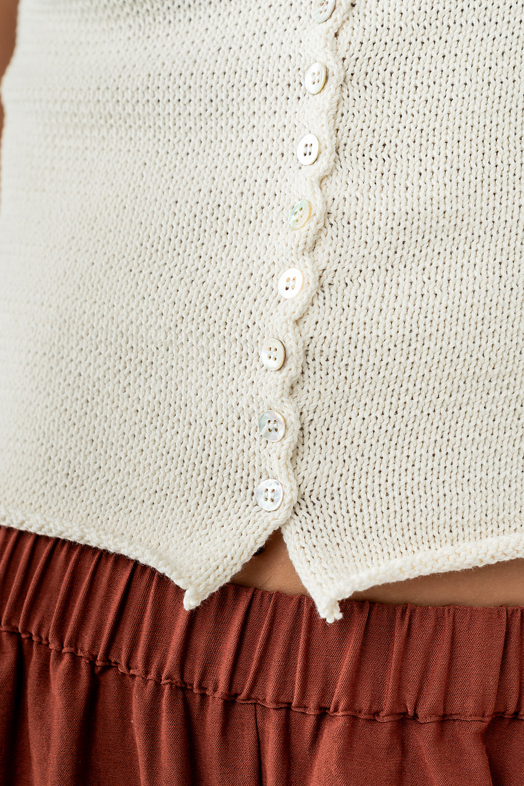 Lee Wide Leg Pants in Brick