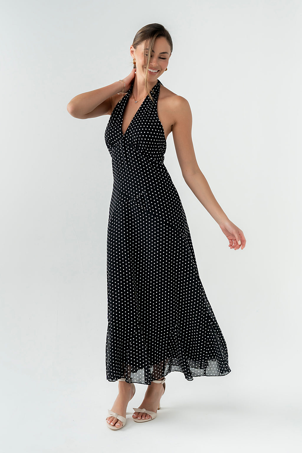 Andie Polka Dot Maxi Dress