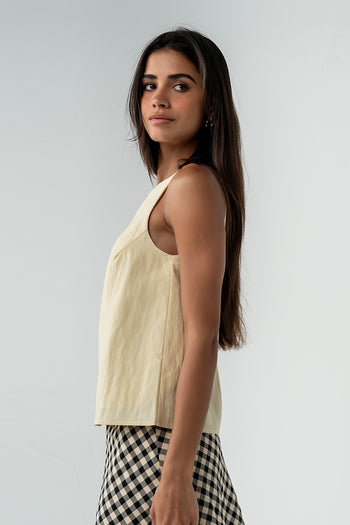 Zola Tank Top in Yellow