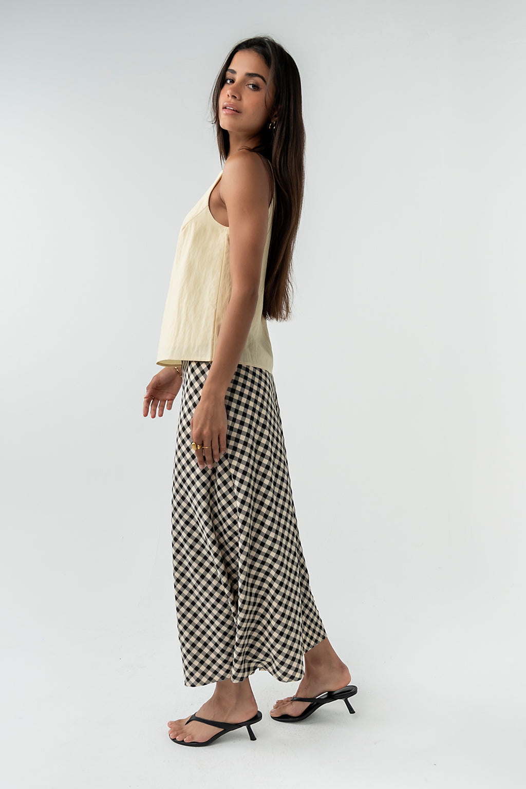 Posie Gingham Maxi Skirt