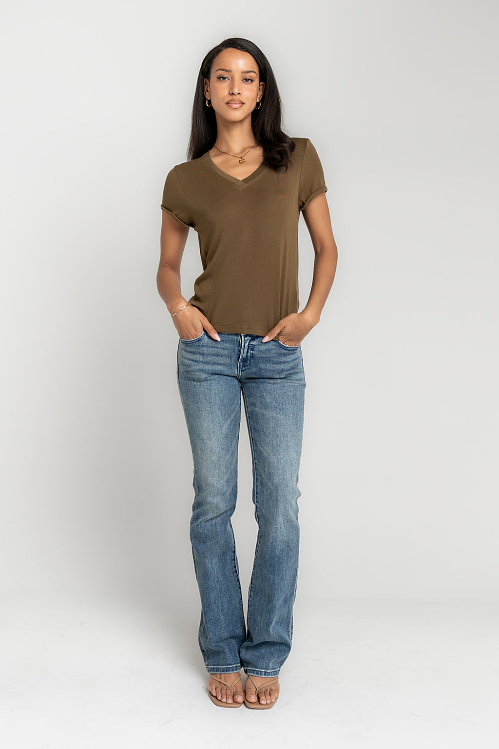 Ollie Top in Olive