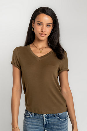 Ollie Top in Olive