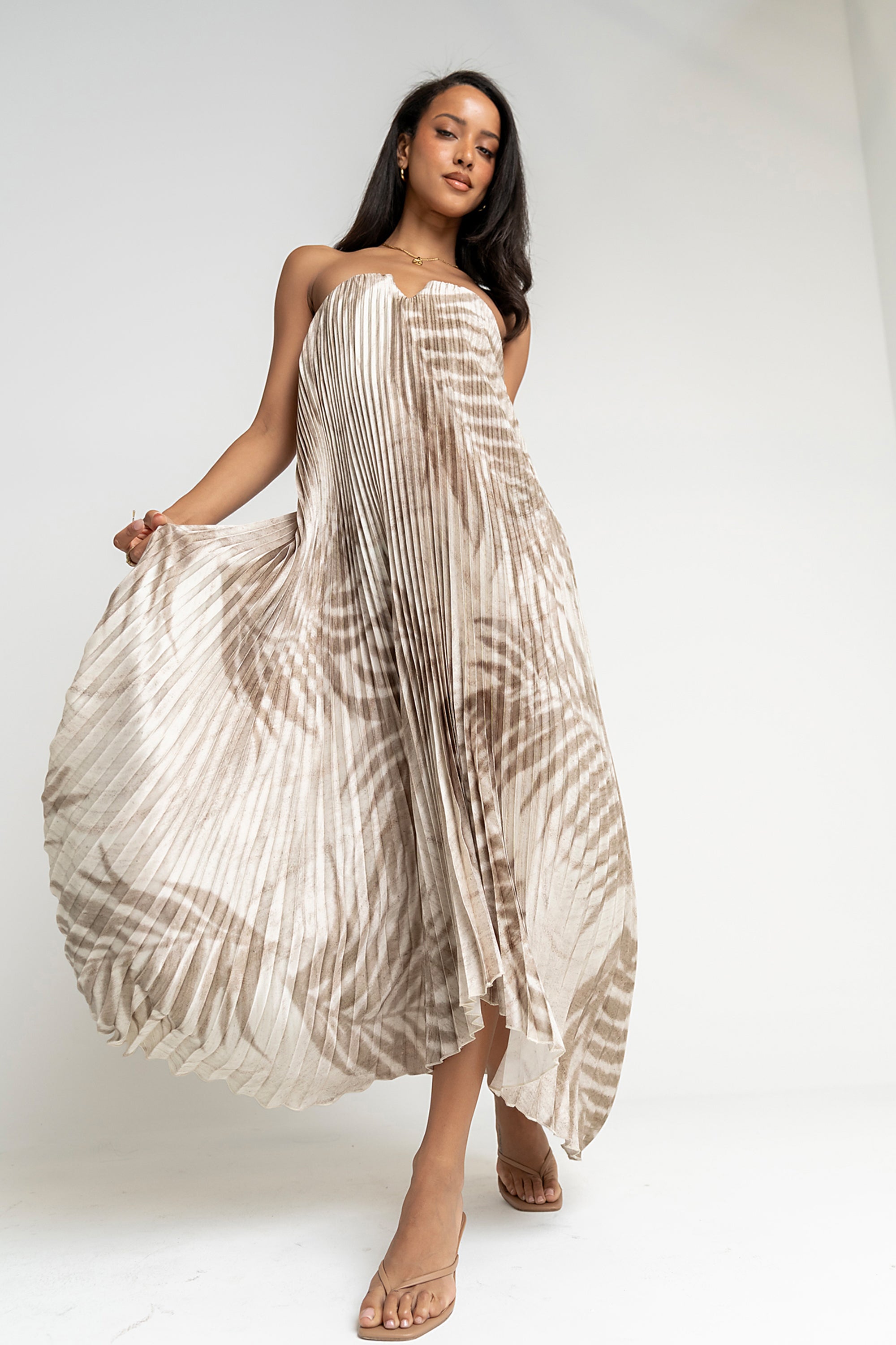 Brandie Accordion Maxi Dress - FINAL SALE
